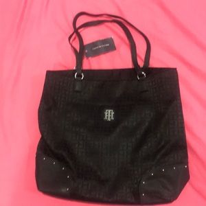 Nwt Tommy Hilfiger Black canvas bag